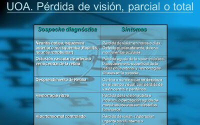 Atención psicológica ante la perdida de visión