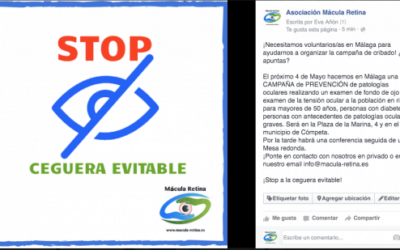 Horario y autobuses Campaña «Stop Ceguera evitable» Axarquía 4 de Mayo