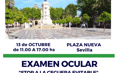 Día Mundial de la Visión: exámenes oculares en Plaza Nueva de Sevilla