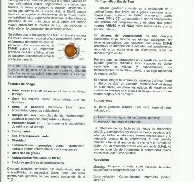 Detección Precoz de Factores de Riesgo. Evaluación Genética