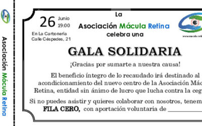 26 de Junio: Gala solidaria Asociación Mácula Retina en La Carbonería de Sevilla