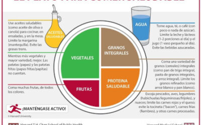 El plato para comer saludable