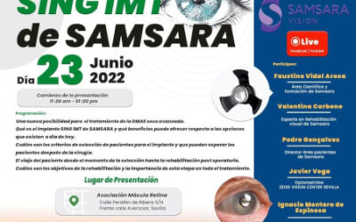 Presentación del Implante Ocular SING IMT para DMAE de Samsara Vision en Sevilla