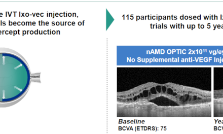 La terapia génica Ixo-vec reduce el número de inyecciones anti-VEGF en pacientes con DMAE neovascular
