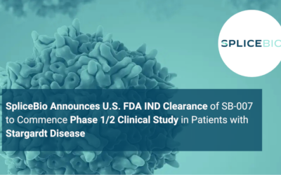 SpliceBio anuncia SB-007 como IND por la FDA e inicio de ensayo clínico para enfermedad de Stargardt