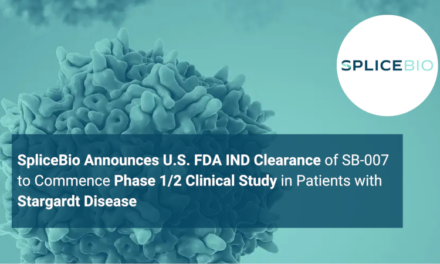 SpliceBio anuncia SB-007 como IND por la FDA e inicio de ensayo clínico para enfermedad de Stargardt