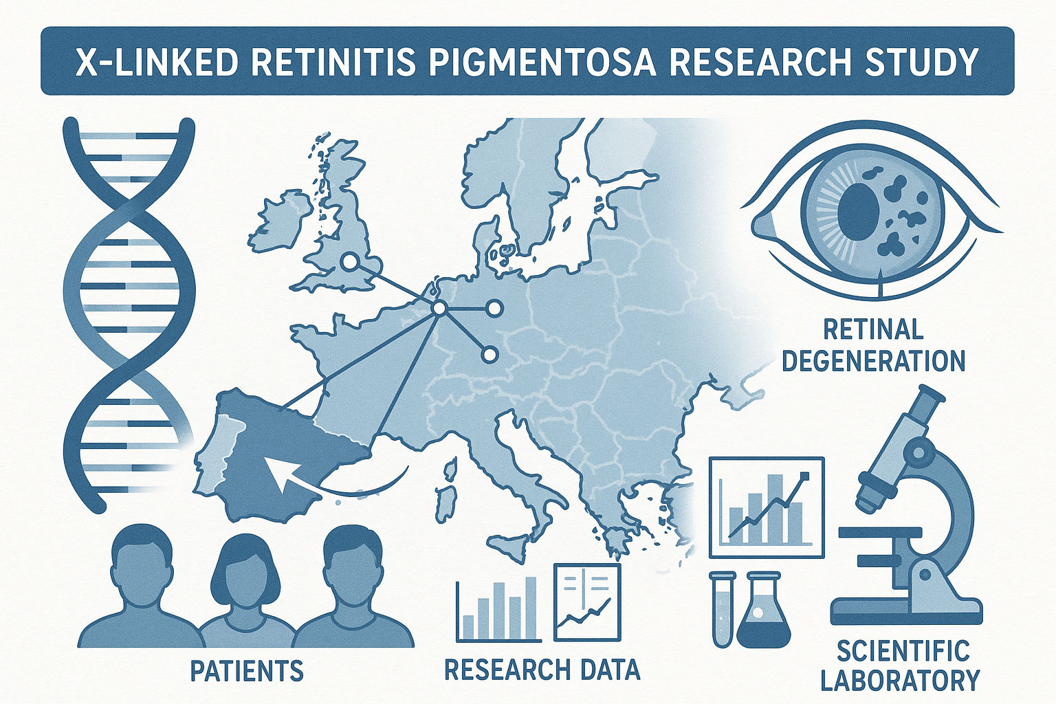 Un estudio europeo inédito revela el impacto de la Retinitis Pigmentaria ligada al cromosoma X en la calidad de vida de los pacientes